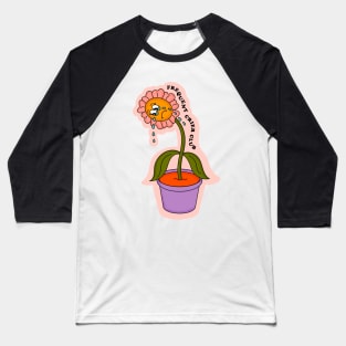 Frequent Crier Club Sad Flower Baseball T-Shirt